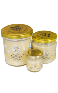 zestaw 3 miodków z cytryną w 3 rozmiarach- 40g, 250g i 370g